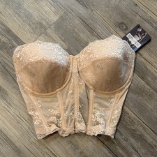Reggiseno senza spalline Dominique Bustier Tayler pizzo senza schienale 32DD/E nudo