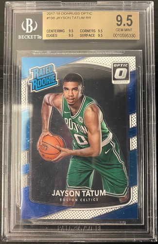 2017 Panini Donruss Optic Rated Rookies Jayson Tatum #198 BGS 9.5 GEM MINT RC