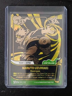 Naruto Uzumaki 133/130 Secret 2nd Edition Naruto Mythos Konoha Shido EN NM