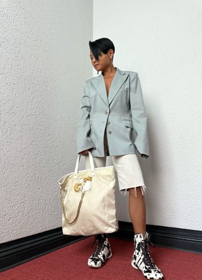 Prada Limited Edition Dragon Nylon Tote Bag 