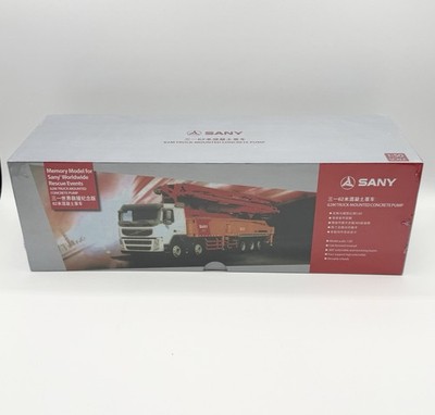 SANY 1/50 62m Concrete Pump Truck Volvo Truck Toy Diecast Model Collection