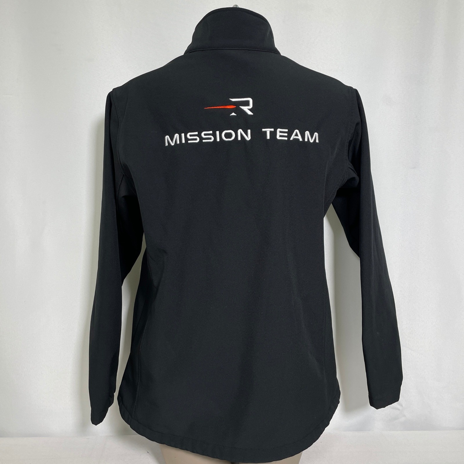 Rocket Lab Mission Team Cloke Black Full Zip Fleece Softshell Jacket Women's 14