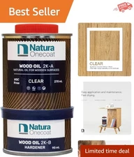 Rubio Monocoat Oil Plus 2C, 350 Milliliters, Pure, Interior Wood Stain and Finis