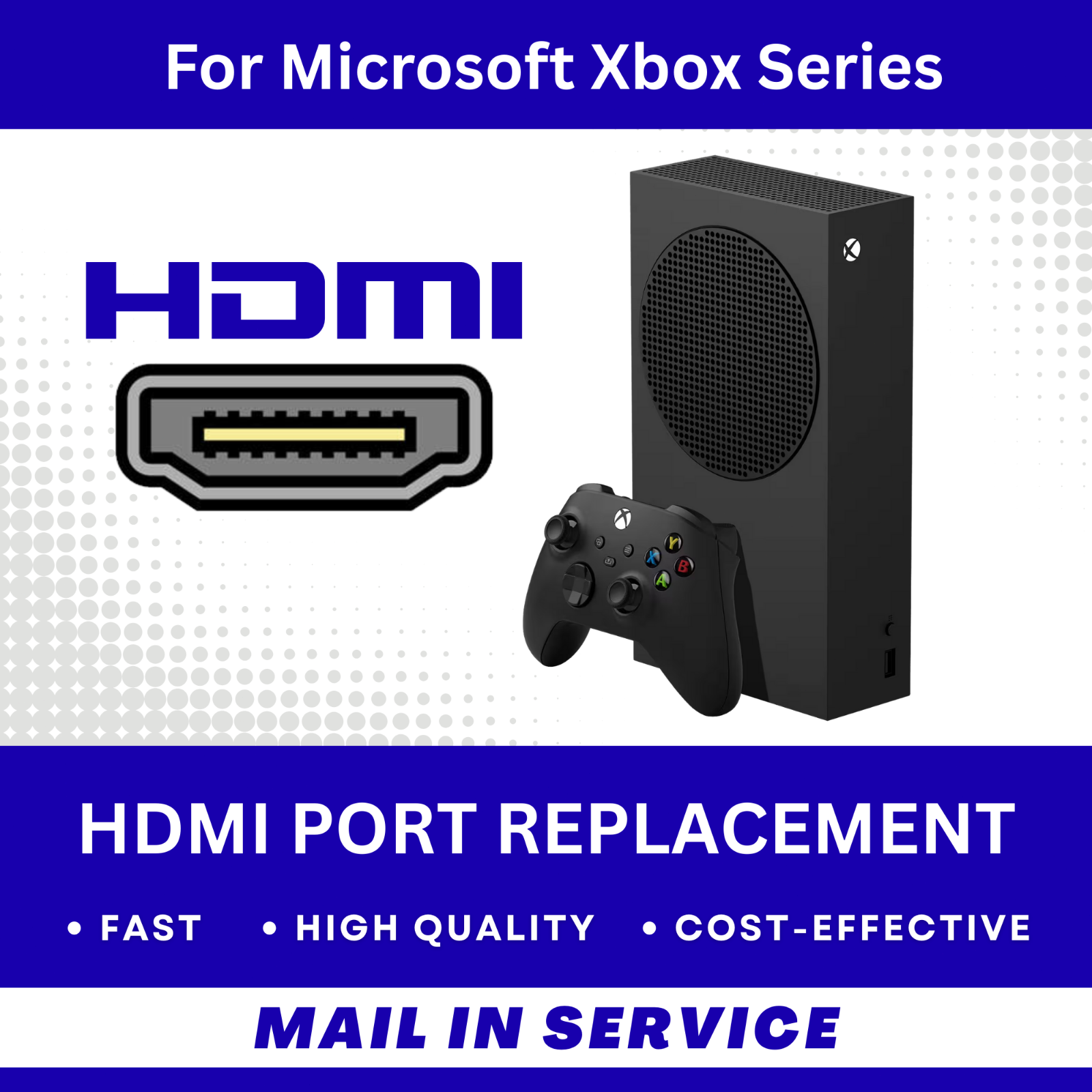 Microsoft Xbox Series X/S HDMI Port Replacement Mail-in Repair Service FAST