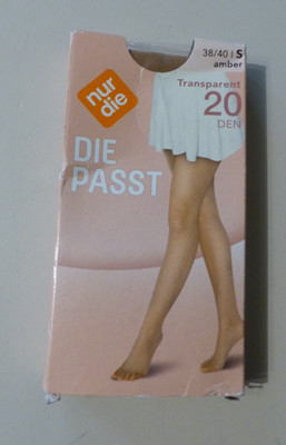 **NUR DIE** Die Passt 38/40 S  amber Transparent 20 Den
