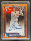 New Listing2024 Bowman Draft Sapphire Jared Thomas Chrome Auto Refractor Orange 1st #15/25