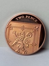 2011 Proof Shield 2p Coin Brilliant Uncirculated Two Pence Bunc Uncirc Date Run