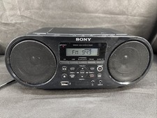 Sony ZS-RS60BT Boombox CD Player AM/FM Radio Bluetooth USB Tested Works