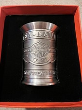 Harley Davidson Pewter Shot Glass 100th Anniversary 1903-2003 3674 of 5000