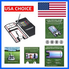 Golf Putting Mirror - 3mm Ultra-Thin Alignment Putting Training Aid for Corre...
