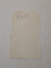 Vintage Norcross Valentine’s Day Die-Cut Girl Card “For My Valentine”  — photo 4