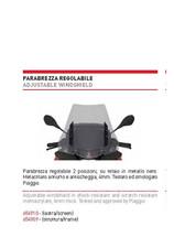 654910 +954909 parabrezza + attacchi gilera 500 fuoco