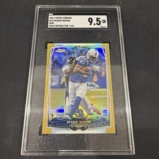 2014 Topps Chrome Mini GOLD Refractor Reggie Wayne /10 Colts #14 9.5 MINT