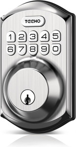 Keyless Entry Door Lock w Keypad Smart Deadbolt Lock for Front Door with 2 Keys