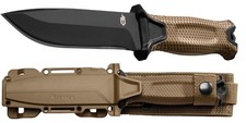 Gerber StrongArm Fixed Blade Knife Plain Edge - Coyote Brown - New in Box