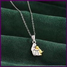 Cute Girl Puppy Pendants Necklaces Fashion Simple Alloy Women