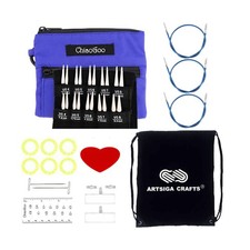 ChiaoGoo Twist Red Lace Shorties 2  3-Inch Large Blue 7230-S Interchangeable...