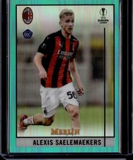 2020-21 Merlin Chrome UEFA Champions League #15 Alexis Saelemaekers Aqua /199