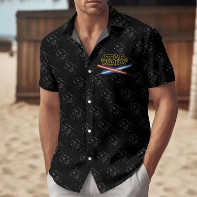 Disney Star Wars Darth Vader Galaxy Dark Side Summer Vibe Hawaiian Shirt
