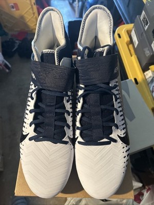 Size 13 Nike Alpha Menace Pro 2 MID Men s Football Cleats BV3945-102 Navy White