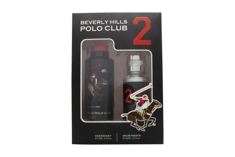 Beverly Hills Polo Club Sport Two 2 Pcs Gift Set For Men: 3.4 Eau De Toilette + 5.9 Deodorant Spray - Image 2
