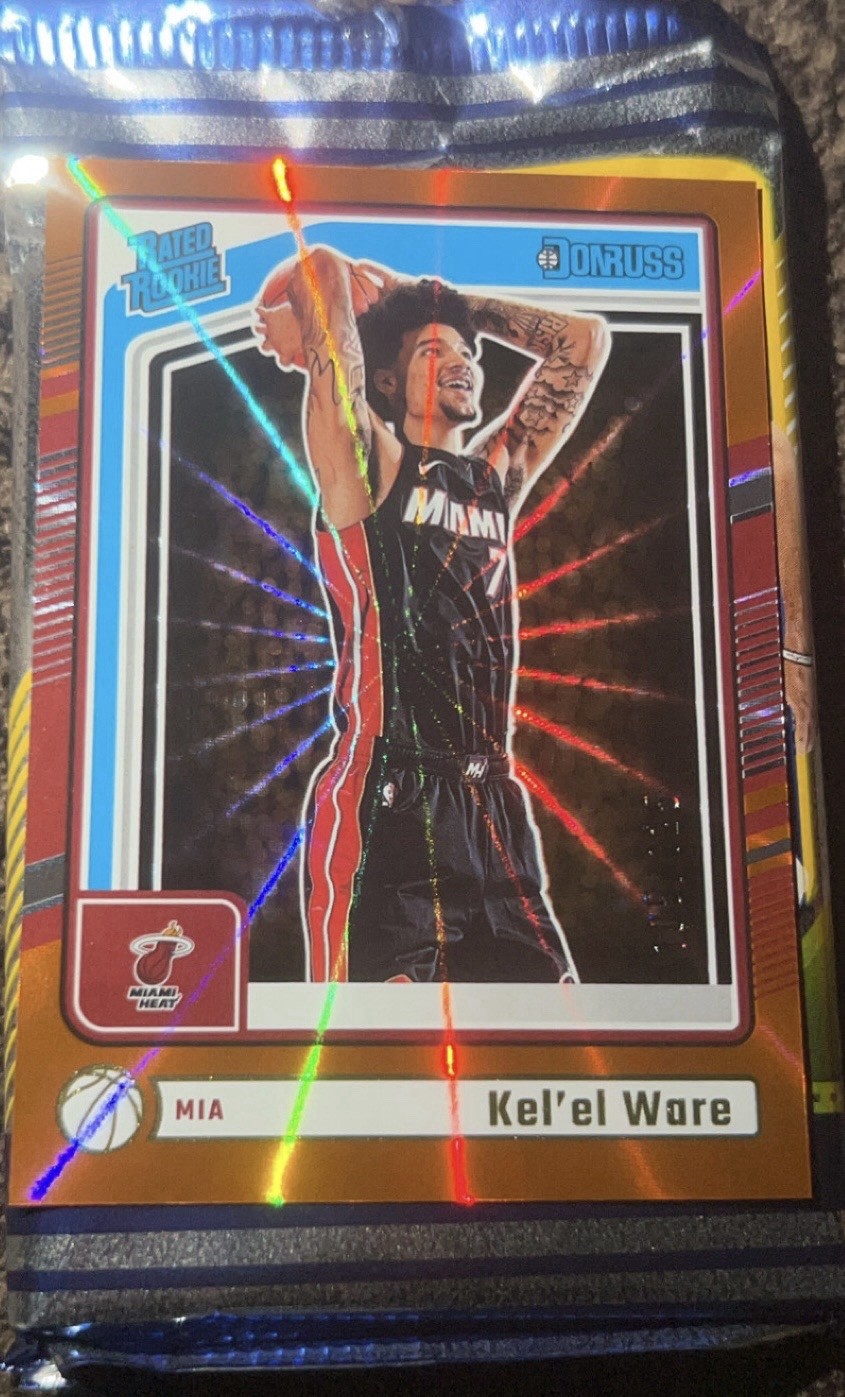 2024-25 Panini Donruss - Rated Rookie Kel'el Ware #221 Holo Red Laser /99 (RC)