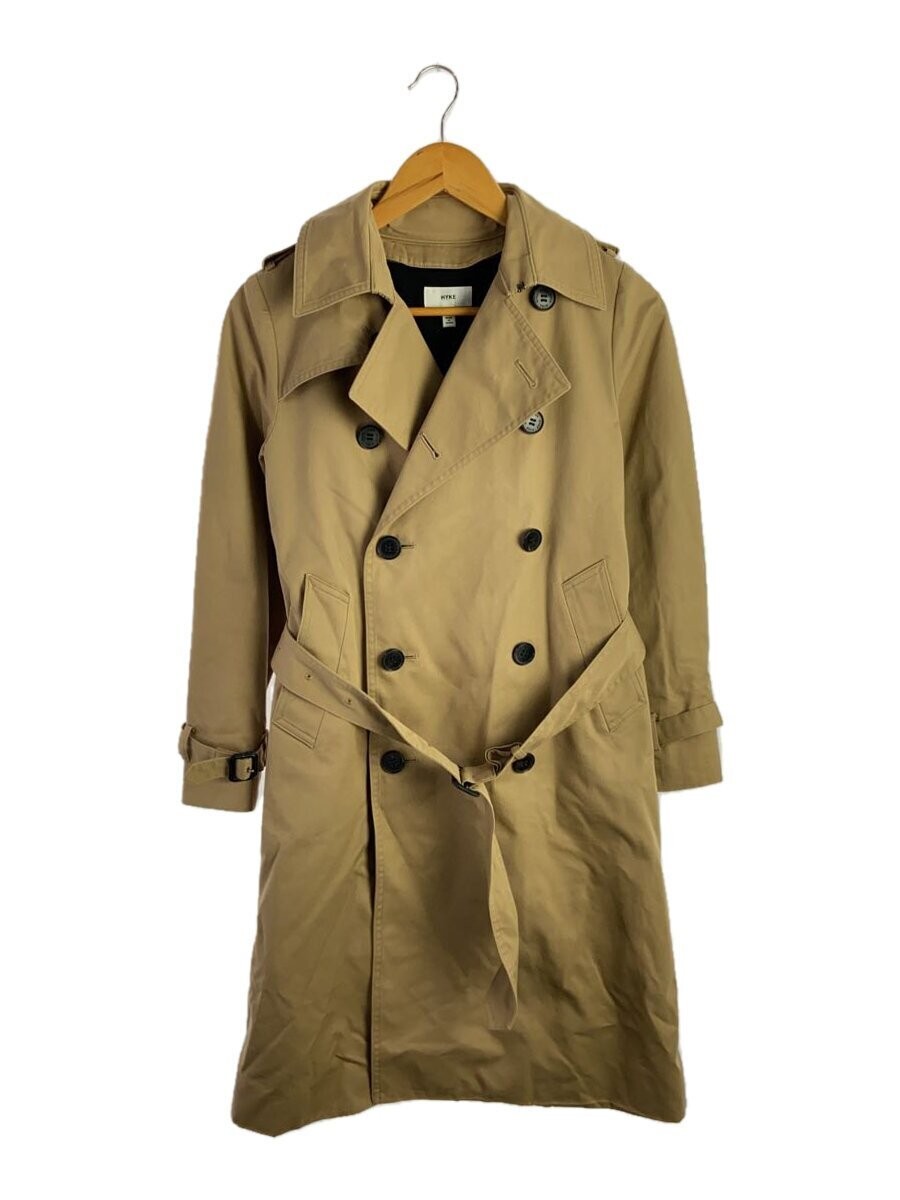 Hyke Trench Coat/1/Cotton/Beige/Plain/151-17005 3427