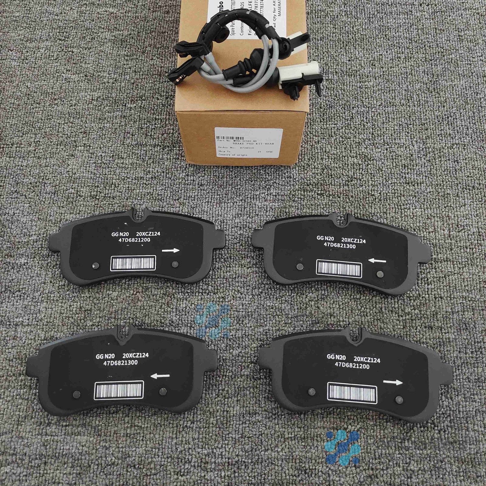 NEW  Front & Rear Brake Pad Kit For Aston Martin DBX, + FREE SENSOR