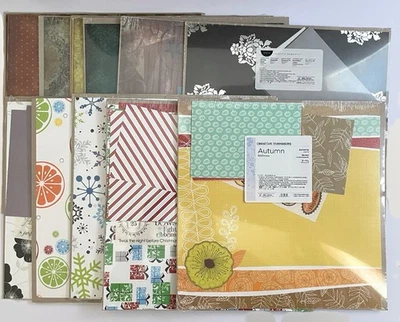Creative Memories Additions 12x12 Scrapbooking Paper Pack Stickers Photo Mats