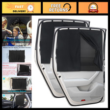 Magnetic Car Window Shades 2 PCS - Double Layer Sun Shade for Privacy Baby Pro