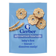  2 pack Gerber Baby Snacks Biscuits, Arrowroot, 5.5 oz Bag
