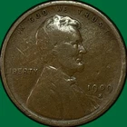 1909-S VDB Lincoln Wheat Cent Fine F Coin #36449