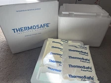 NEW THERMOSAFE Insulated Shipper Container Styrofoam COOLER  8X6X9 inside