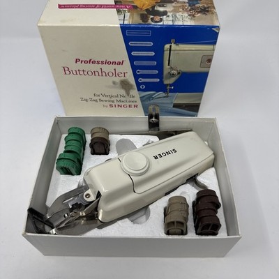 VTG Singer Professional Buttonholer Kit #102575 Vertical Zig-Zag Sewing Machines