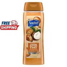 Suave Essentials Body Wash, Creamy Cocoa Butter and Shea, 18 oz