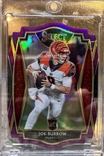 2020 Joe Burrow No146 Purple Die Cut ROOKIE Card Panini Select Premier Level . rookie card picture