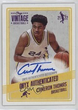 2021-22 Onyx Vintage Auto Cameron Thomas #VACT Auto 10ug