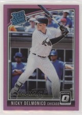 2018 Panini Donruss Optic Rated Rookie Pink Prizm Nick Delmonico Nicky #59 6ts