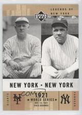 2001 Upper Deck Legends of New York John McGraw Babe Ruth #151 HOF 1i7