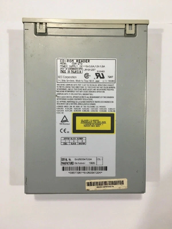 CDR-273 nec CDR-273 4X ide internal CD-ROM drive - Image 3 of 4