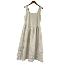 J. Crew Dress White Large Pockets NWT Drop Waist Mixy Dress