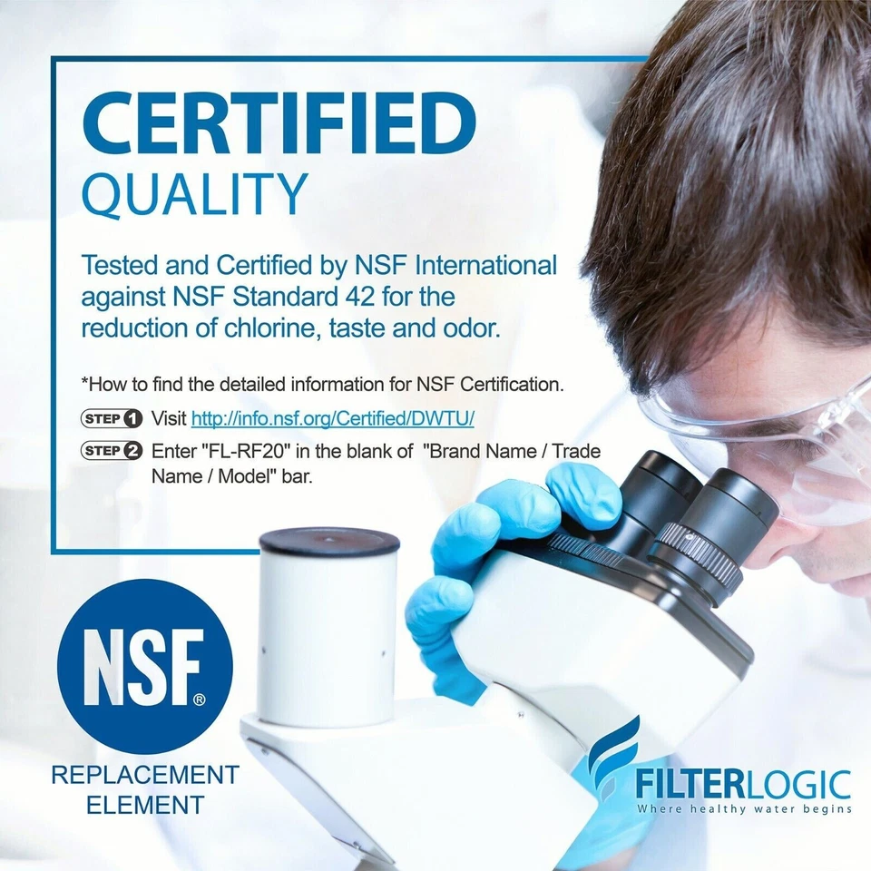 FilterLogic ADQ73613401 Refrigerator Water Filter, Replacement for LG® LT800P® - Image 3 of 4