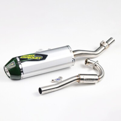 EXHAUST FULL SYSTEM STAINLESS PIPE GREEN CARBON FOR KAWASAKI KLX140R L-KLX140