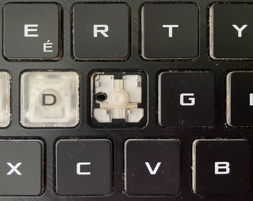 Keyboard Replacement Keys for ASUS ROG Strix G15 Gaming Laptop UK Layout Backlit - Afbeelding 5 van 9