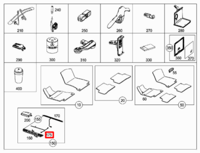 NEW GENUINE MERCEDES BENZ MB C E GLC ILLUMINATED DOOR SILL WIRING 