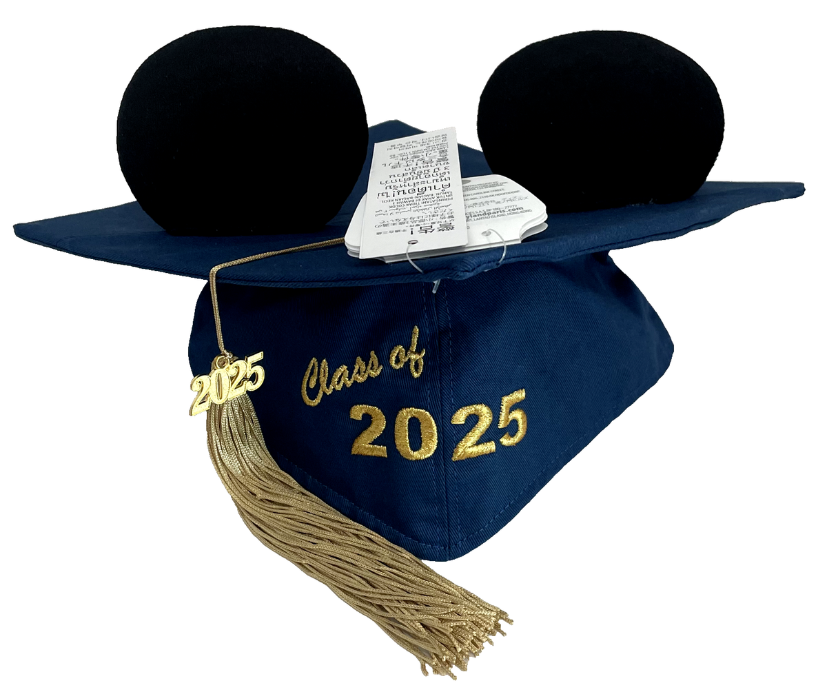New Disney Parks Mickey Ears 2025 Graduation Mortarboard Tassel
