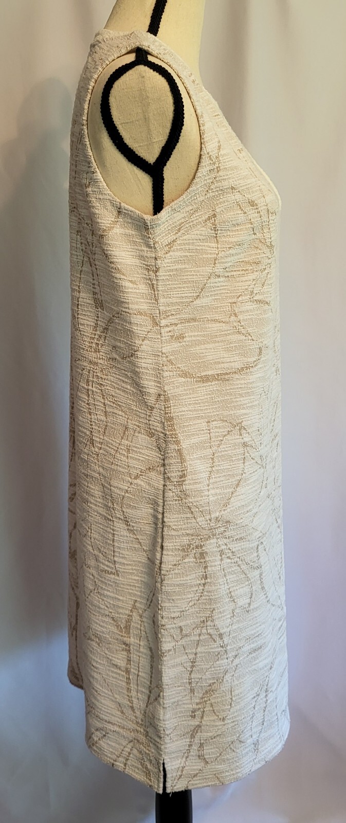 Liz Claiborne  Terrycloth Sleeveless Henley Dress Size S