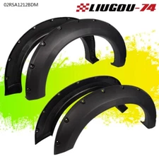 FIT FOR 2004-08 FORD F150 TEXTURED POCKET RIVER STYLE BOLT on FENDER FLARES 4PCS