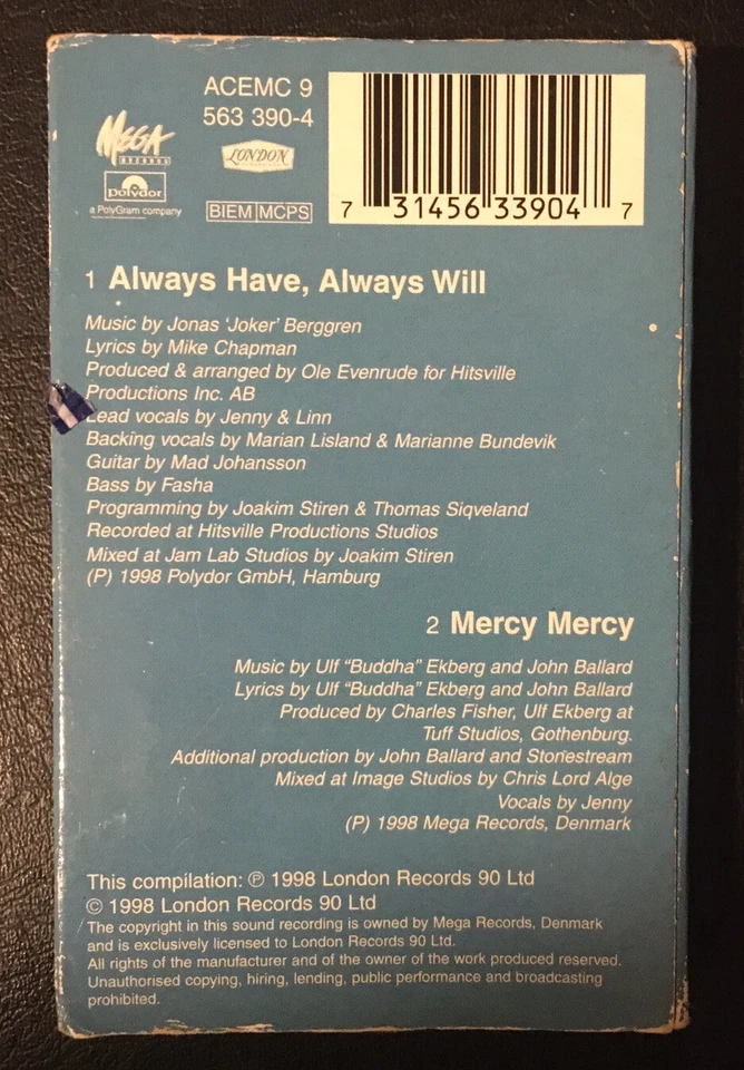 Ace Of Base - Always Have, Always Will - Cassette Single ACEMC 9 1998 VG/EX - Image 2 of 3