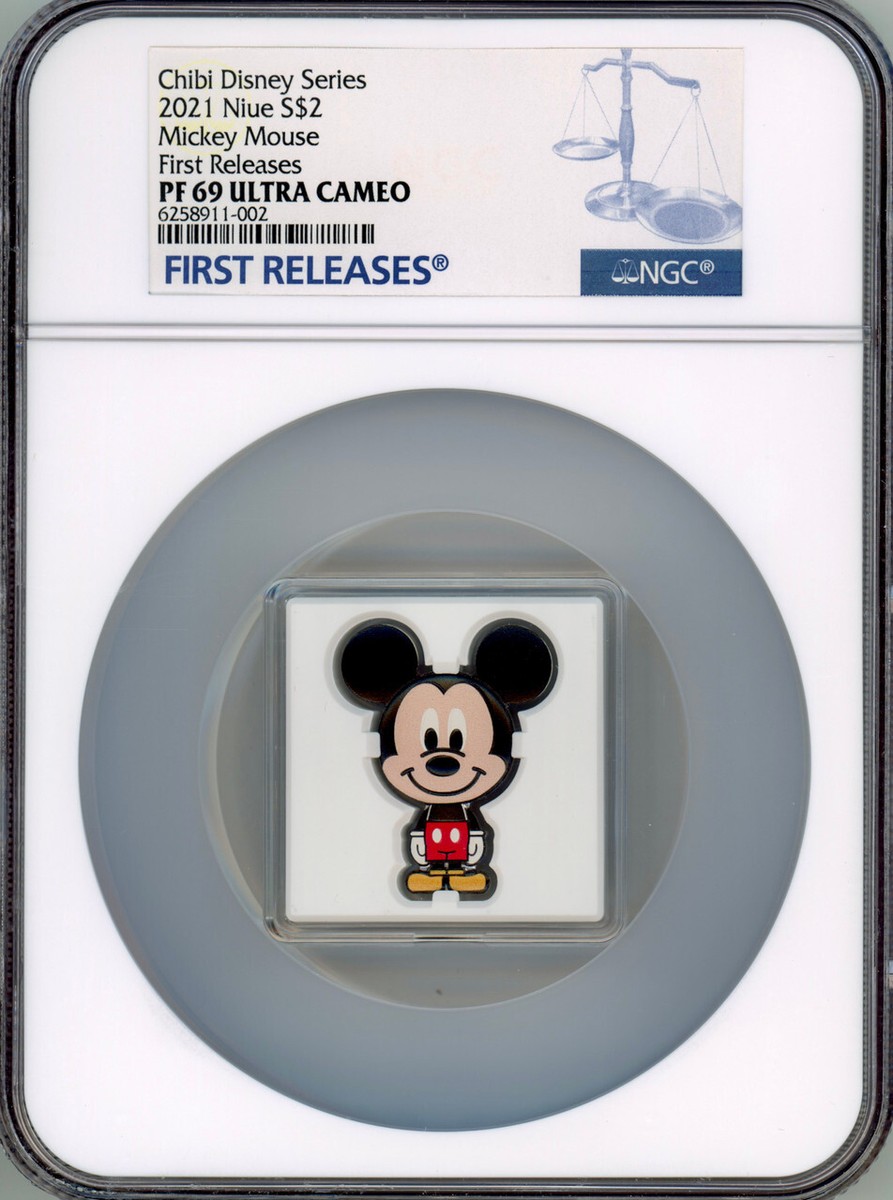 2021 Niue Disney Chibi Mickey Mouse NGC PF69 UC First Releases